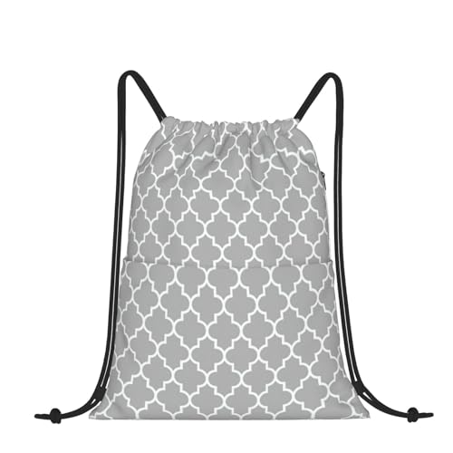Sac à dos avec cordon de serrage KoNsev imperméable gris pour gym et natation