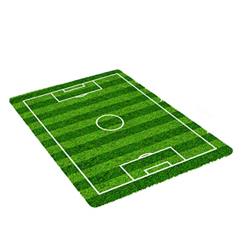 Alfombra campo de fútbol infantil con franela antideslizante para cuarto de juegos 2