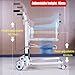 Juodkeo 3-in-1 Hydraulic Patient Lift for Home, Adjustable Height Lift Chair, 330 lbs Weight Capacity, Bed to Shower Toilet Wheelchair Mobility Aid