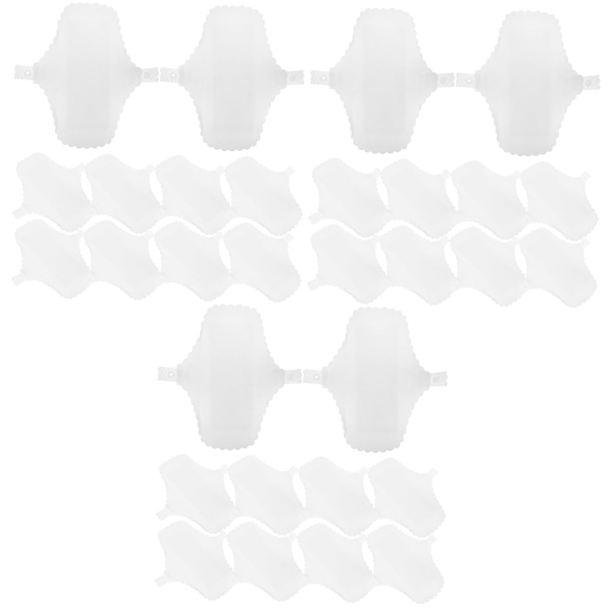 SOIMISS 30 Piezas Paño Menstrual Lavable Protegeslip Reutilizables Forro De Bragas Menstruales Sanitario Absorbente Mujer Embarazada Paño De Algodón Impermeable Tela De Las Mujeres