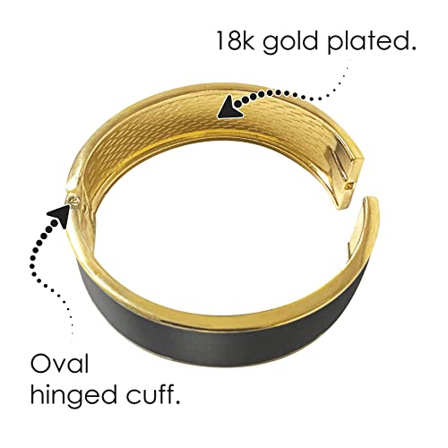 RainCaper Women's Hinged Cuff Bangle | Durable, Glossy Finish, One Size Fits Most