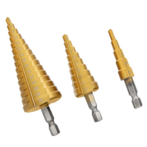 DURI Professional Step Drill Bit Set 3-Pack