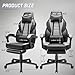 LEMBERI Gaming Chairs with Footrest,Ergonomic Video Game Chairs for Adults,Big and Tall Chair 400lb Weight Capacity, Racing Style Computer Gamer Chair with Headrest and Lumbar Support