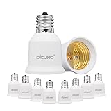 DiCUNO E17-E26口金変換アダプター 変換ソケット 熱に強い 10個セット