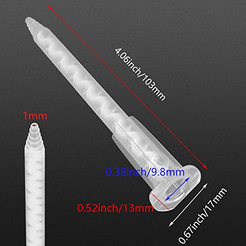 Epoxy Tubes Static Mixer Nozzle Mixing Tip for 50ml Adhesive Applicator Cartridges(1:1 Ratio,50Pieces) by FRIGIIRE - Image 2
