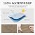 Easy-Going Outdoor Chair Cover Waterproof, Heavy Duty Patio Chair Cover, Windproof Outdoor Furniture Cover with Air Vent (2 Pack-33.5Wx31.5Dx36H inch, Camel/Dark Brown)