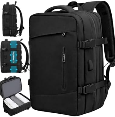 Mochila, Feminina, Masculina, Viagem, Expansível, Notebook, Mala ...