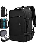 Mochila de Viagem, Mochila Feminina, Mochila Masculina, Bordo, Mala de Mão10kg, Notebook, Reforçada, Grande, Resistente, Impermeável, Expansível, Escola, Trabalho