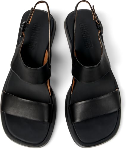 Camper Dana - Sandals For Women - Black, Size 37, Smooth Leather - 4