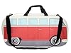 BRISA VW Collection - Sac de Sport rétro à bandoulière pour épaule en Forme de Combi Volkswagen T1 (Grand/Classic Combi/Rouge & Beige) #4