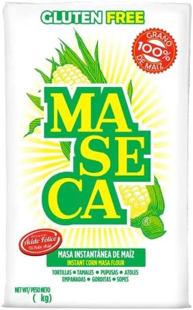 Maseca. White Corn Flour 1Kg (Masa Harina) - Imported Mexican Product