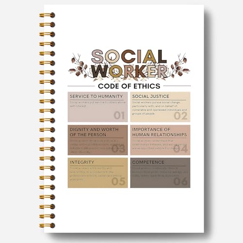 Carnet de notes de travailleur social, couverture rigide durable - 2