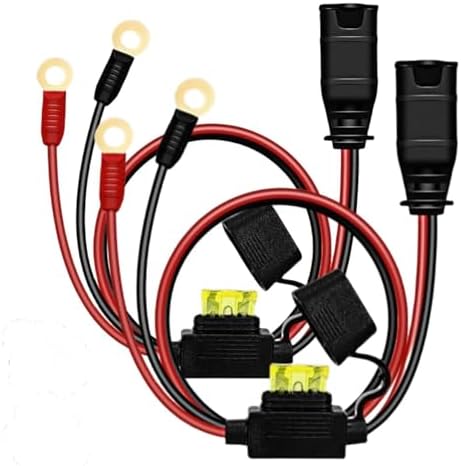 Wires Harness Compatible with NOCO GC002 X-Connect M6, Genius Smart Battery Chargers Extension Eyelet Terminal Accessory, 2 Pack