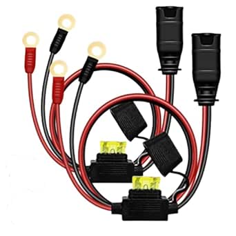 Wires Harness Compatible with NOCO GC002 X-Connect M6, Genius Smart Battery Chargers Extension Eyelet Terminal Accessory, 2 Pack