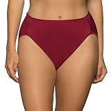 Vanity Fair Illumination Hi-Cut Brief, 8/XL, Grenadine