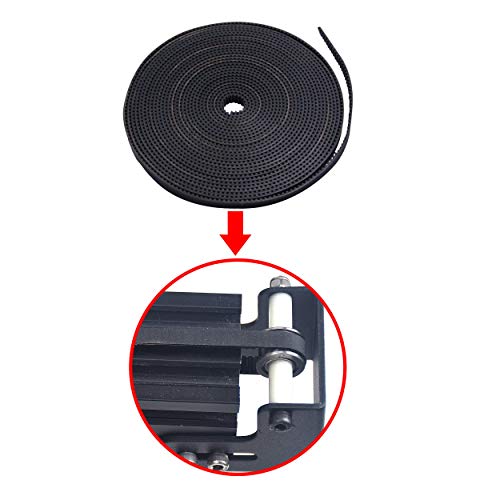 Hictop 3D Printer Belt Gt2 Belt 2Mm Pitch 6Mm Wide For Creality Ender 3 3 Pro Ender 5 Cr-10 10S Anet A8 Cnc And Other 3D Printers (5 Meter (16.5Ft)) #TOP2