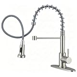 Hiqufet Kitchen Faucet with Pull Down Sprayer, High Arc Single Handle Kitchen Sink Faucet for Pot Filler, Single...