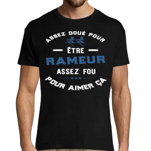 T-Shirt Homme Aviron rigolo de qualité supérieure avec impression française