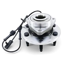 BDELI Front Wheel Hub and Bearing Assembly Fit for 2000-2006 Chevy Silverado Suburban 1500 Tahoe, GMC Sierra 1500 Yukon XL, Cadillac Escalade ESV EXT, 4WD/AWD with ABS, 3 Bolt Flange 6 Lug 515036