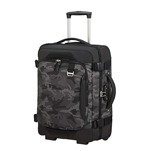 Samsonite Midtown resväska, resväska, ryggsäck med 2 hjul S (55 cm – 43 L), Flerfärgad (Camo Grey) (flerfärgad) - 133849/L403