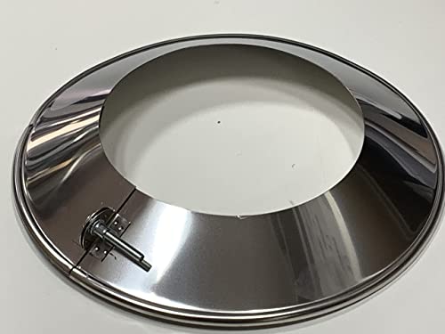 Weltlux Edelstahl Schornstein Premium Kaminrohr Abgasrohr EW einwandig 0,6mm Wandstärke T600 - T-Anschluss Winkel Reinigungselement Regenhaube 200mm wählbar (Ø 200mm, Element:Wandrosette/Wetterkragen) Cover