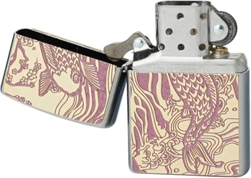 Encendedor Zippo de aceite doble cara latón dorado miniatura 3