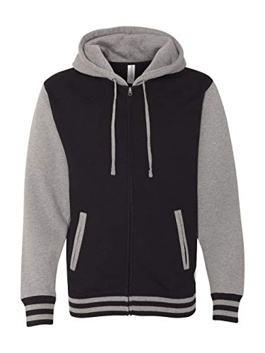 Independent Trading Co. - Unisex Varsity Hooded Full-Zip