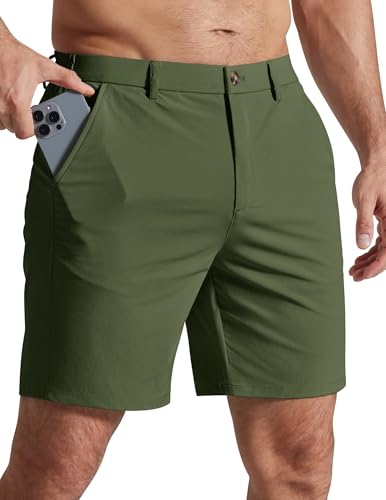 Amazon.com: COOFANDY Quick Dry Golf Shorts Men Summer Shorts 7