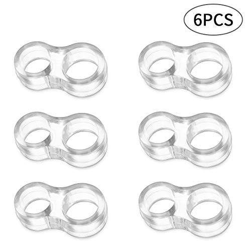 Preisvergleich Produktbild HAUSPROFI Türgriff Puffer - 6er Set Türgriff Stopper, Türklinkenpuffer, Türklinken Stopper, Türstopper Klinke, Türgriff Schutz, Türklinkenschutz Wand Zum Schutz Von Wand und Möbel - Transparent