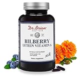 Dr. Brian Eye Vitamins Lutein Capsule Lutein Supplement with Bilberry Extract 240mg Lutein 20mg Vita