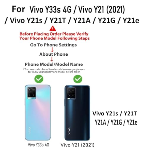 Image of Bintage CASE Mac Safe Design Hard Light Weight Back Case | Soft Border Camera Protect | Dual PU Leather Finish Back Cover Compatible for Vivo Y21e / Vivo Y21A - White & Grey