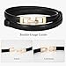 WERFORU Women 2 Pack Skinny Belt for Dress,Thin Waist Belt Adjustable Leather Belt with Silver Buckle,black+brown