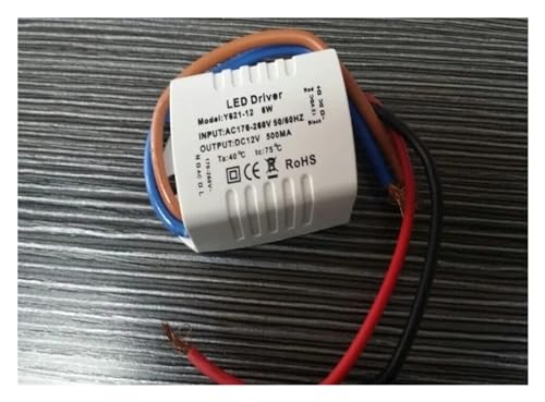 Pilote de lampe 500 mA transformateur eclairage puissance LED E27 E14 DC12V 6W - 2