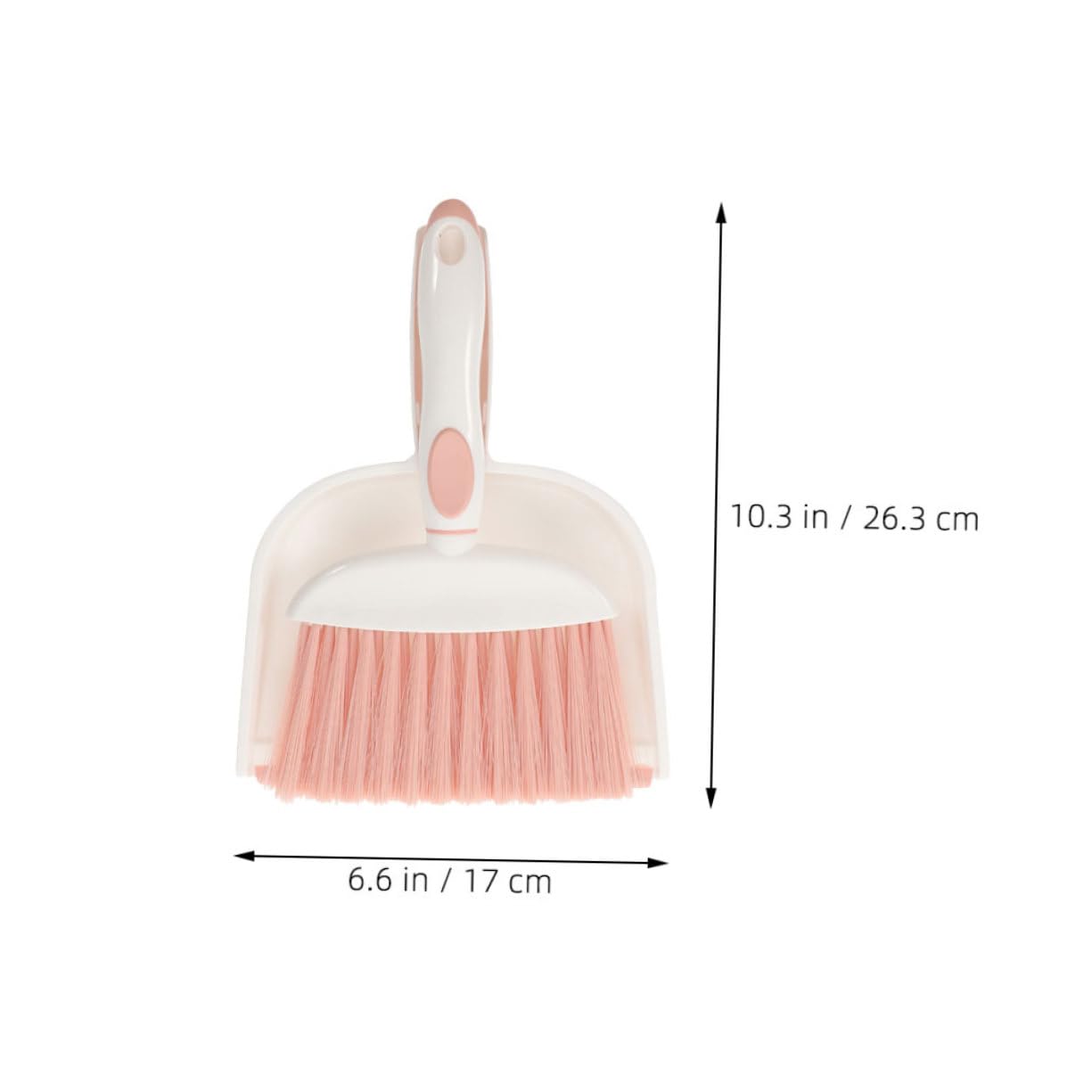 IWOWHERO 1 Set Hand Broom and Dustpan Small Desktop Cleaning Brush for Pet Hair Dirt Debris High Toughness Soft Bristles for Home Car Keyboard Cleaning