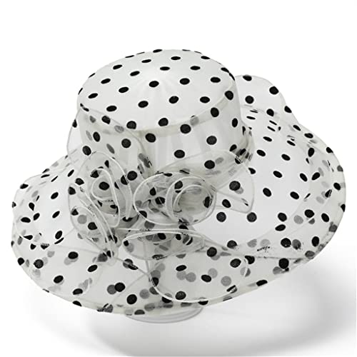 Chapeau de visière d'été grand chapeau de pot pliable femme couleur argento