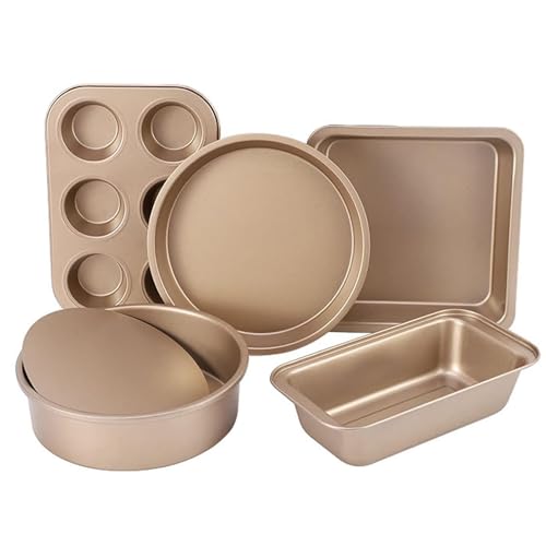 Nc 5 Pieces Bakeware Set, Carbon Steel Nonstick Baking Pans,...
