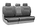 Coverking Rear 60/40 Bench Custom Fit Seat Cover for Select Volkswagen Passat Models - Genuine Leather (Gray)
