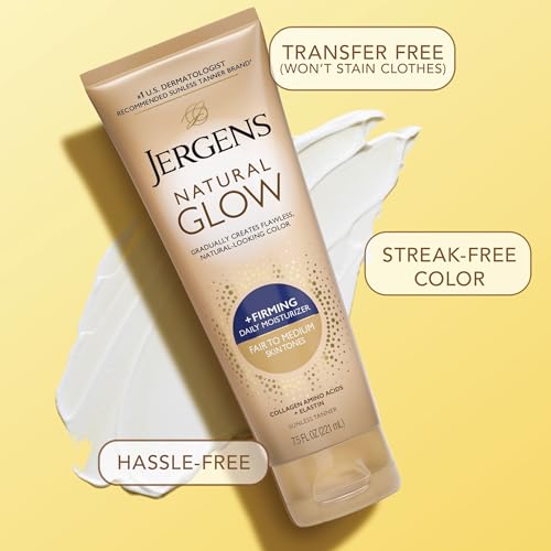 Image of Jergens Natural Glow Bundle, Daily Moisturizer + SPF 20 Face Lotion (Pack of 12)