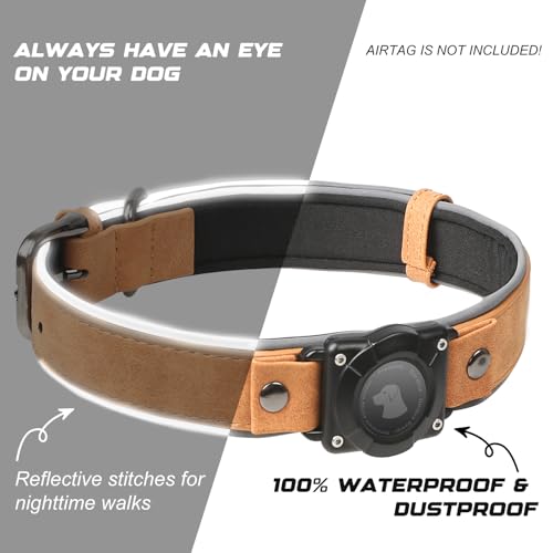 Collier de suivi GPS pour chien anti-perte - Support AirTag antichoc M - 5