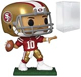 POP Football: 49ers - Jimmy Garoppolo (Home Uniform) Funko Vinyl Figure (Bundled with Compatible Box Protector Case), Multicolor, 3.75 inches