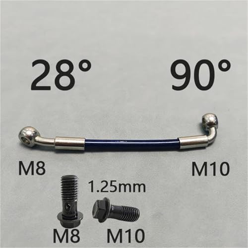 Cable freno hidráulico manguera aceite moto universal m8 m10 compatible con kawasaki suzuki yamaha 3