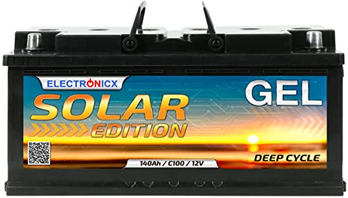 Solarbatterie Electronicx Gel Batterie 140Ah Solar Edition