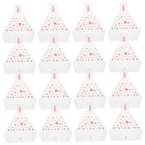 VINTORKY 100pcs Rice Ball Packaging Bag Japanese Sushi Bags Sushi Wrapper Rice Ball Molds Triangle Onigiri Wrappers Rice Ball Wrappers Bulk Sushi Making Tube Onigiri Holder Pink Plastic