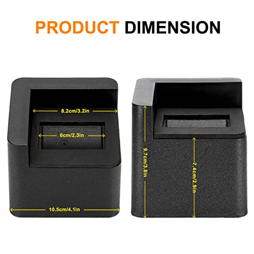 Kyrieval 3 Inch Bed Risers Heavy Duty U Shape Furniture Risers For Casters Wheels Of Furniture, Sofa, Table And Couch 4 Pcs #TOP1