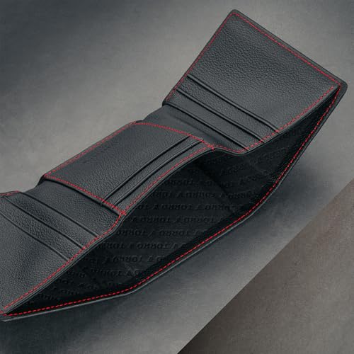 TORRO Leather Trifold Wallet – Premium Leather Trifold Slim Card Wallet for Men with 9 Card Slots and RFID Blocking4