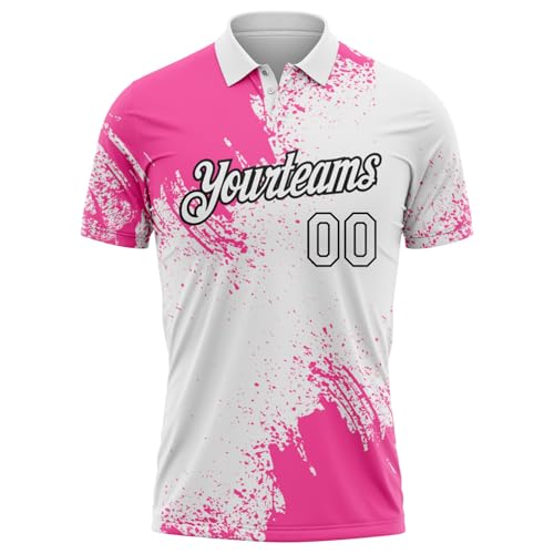 Custom Golf Polo Shirts Funny Bowling Jersey for Men Women Youth, Personalized Tennis Sports Fans Uniforms Pullover Tees2