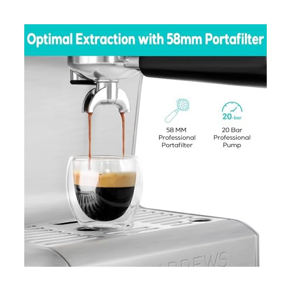   CASABREWS-Espresso-Machine-with-LCD-Display-Powerful-Milk-Frother-and-Customizable-Brewing-Temperature-Provides-Barista-Level-Lattes-and-Cappuccinos