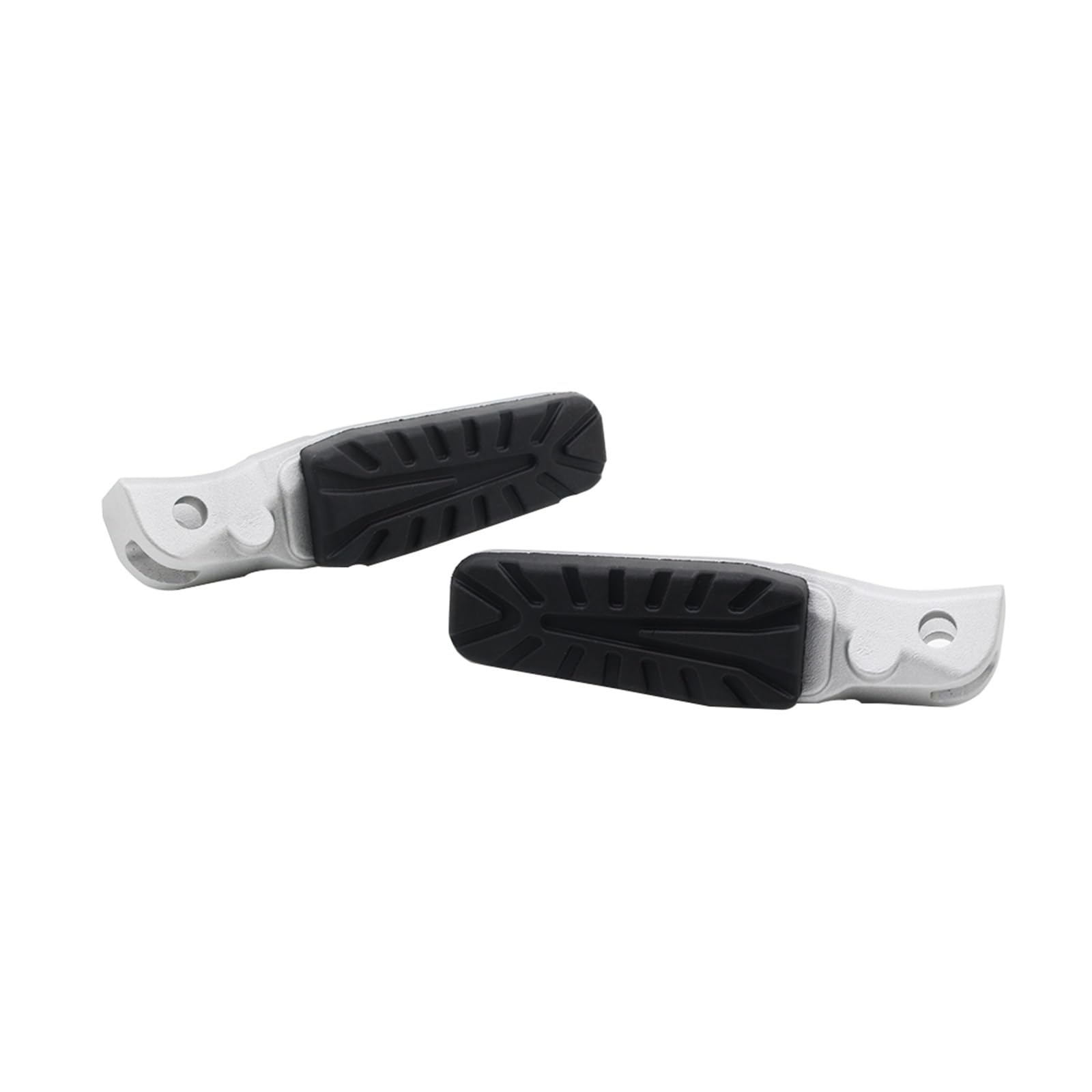 Pasuje do DUKE 250 390 RC390 2019-2024 Duke250 Duke390 podnóżki z gumową osłoną motocykl przedni tylny podnóżek podnóżki pedały(Front Rear Silver)