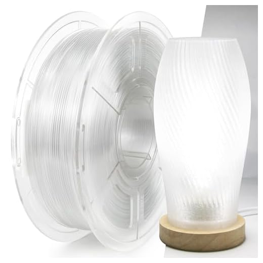 ISANGHU 3D Printer PETG Filament Transparent Clear 1.75mm High Light Transmittance 3D Printing Filament,Print Speed 30-600mm/s PETG Filament,Transparent Clear 3D Printer Filament 1KG