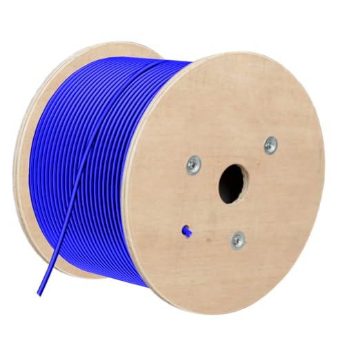 Câble réseau LAN Cat8 haut débit 40 Gbit/s 2000 MHz extérieur S/FTP bleu de 2000 mètres